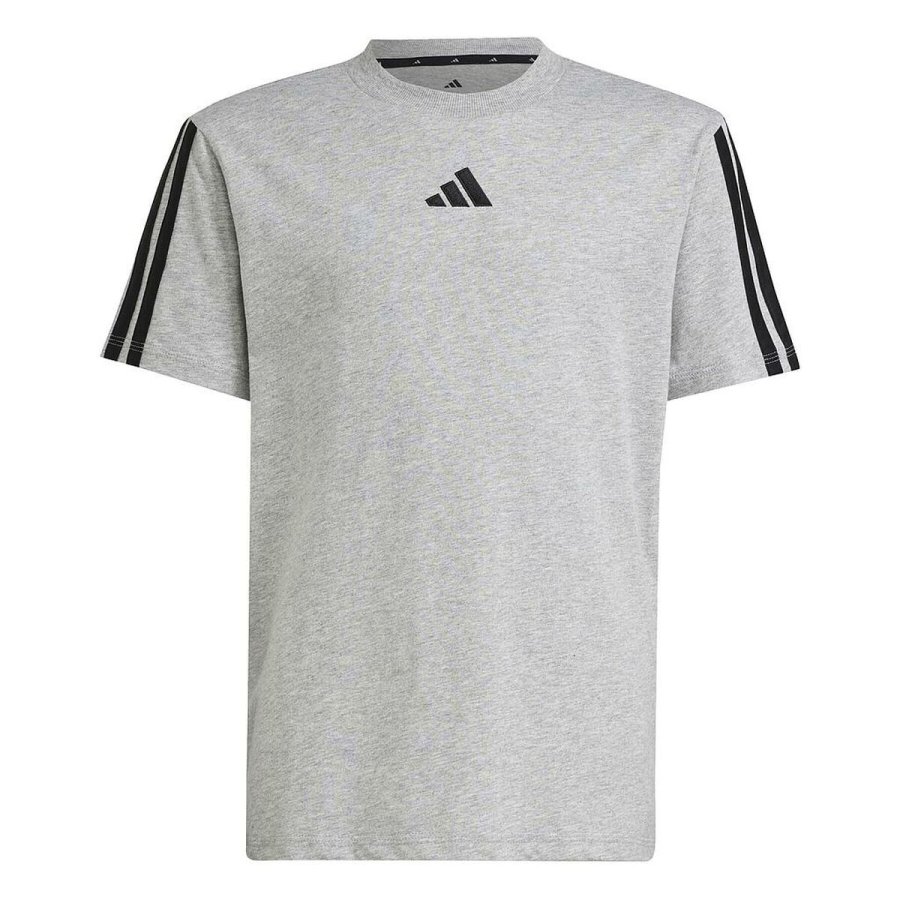 B�rne Kort�rmet T-shirt Adidas J 3S TEE 160 JD6486 Gr� #1