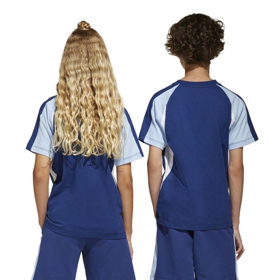 B�rne Kort�rmet T-shirt Adidas JD0060 Bl� #5