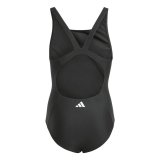 Badedragt til piger Adidas 3 Bandas Mid Suit Gy Sort #2