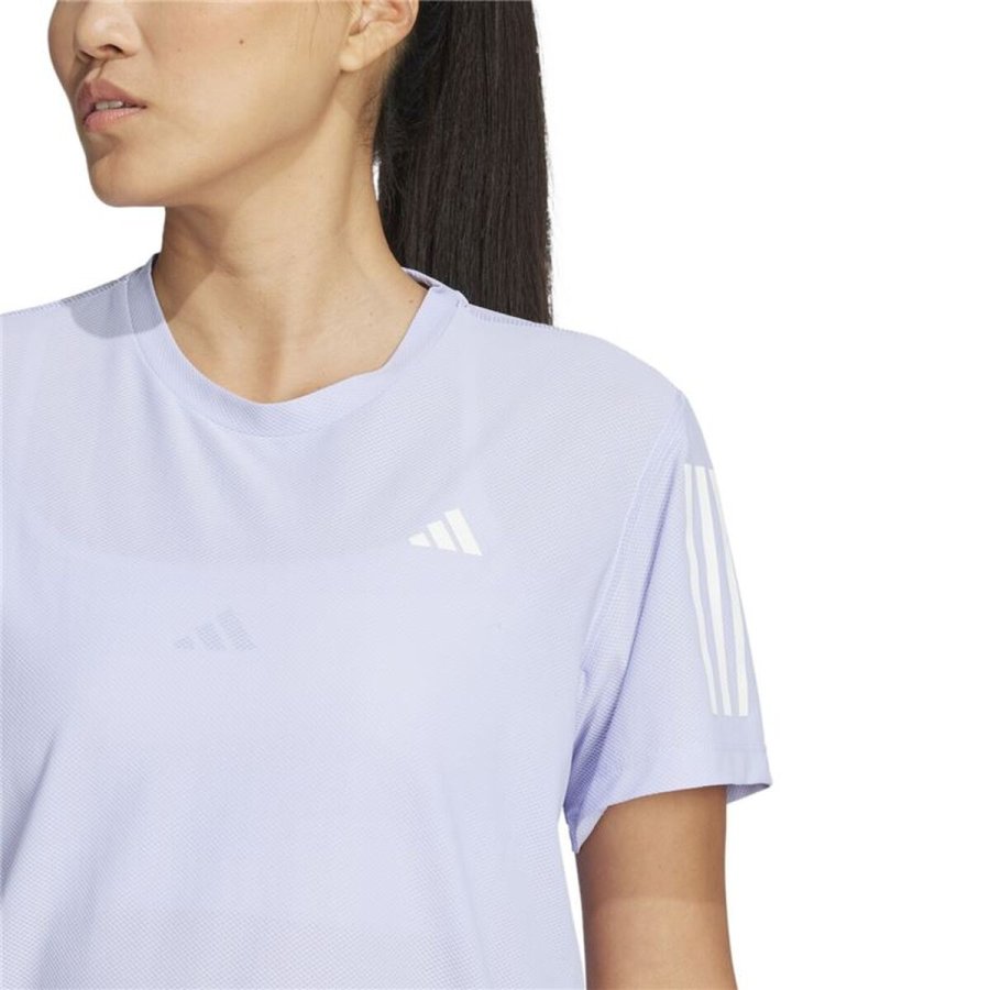 Kort�rmet T-shirt til Kvinder Adidas Own the Run Lavendel Running #4