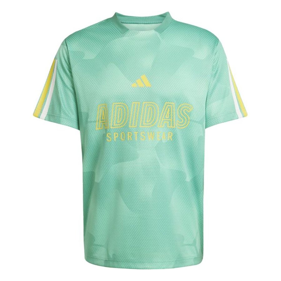 Kort�rmet T-shirt til M�nd Adidas Tiro Np Hvid Akvamarin #1