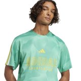 Kort�rmet T-shirt til M�nd Adidas Tiro Np Hvid Akvamarin #4