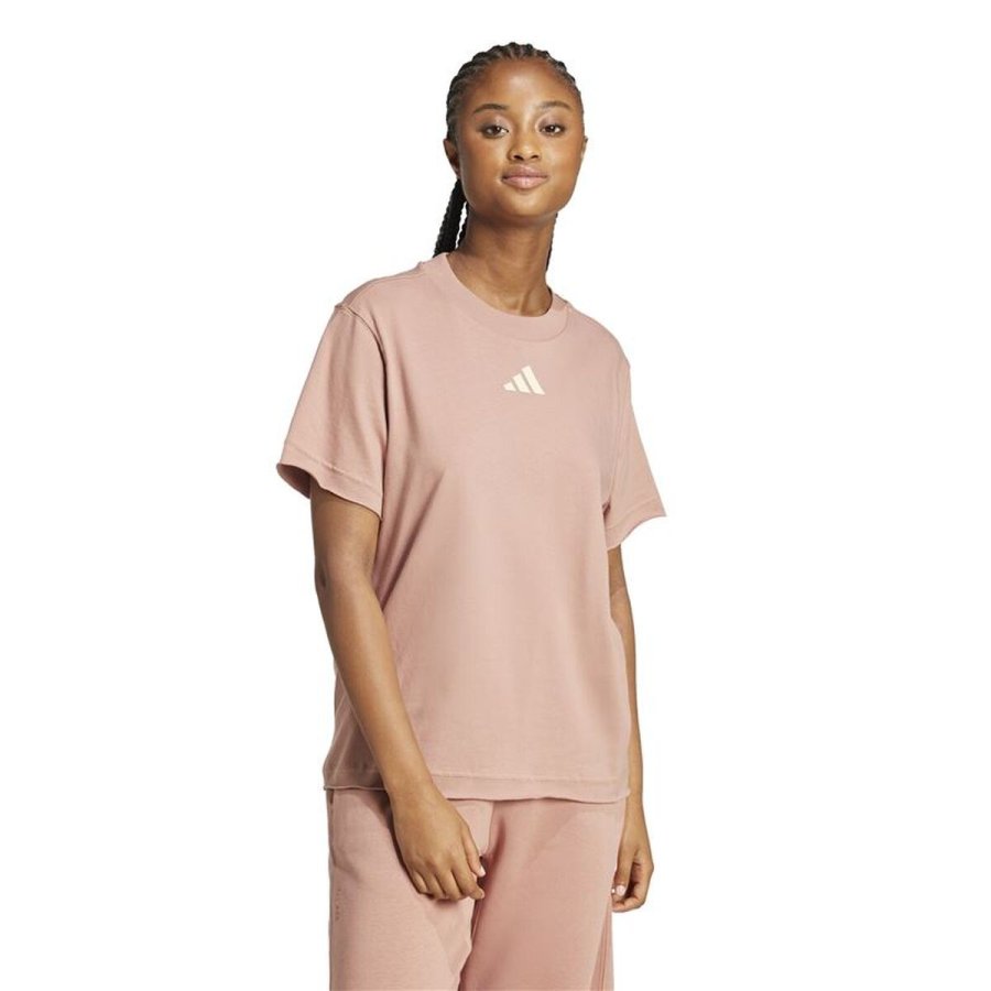 Kort�rmet T-shirt til Kvinder Adidas Pink #2