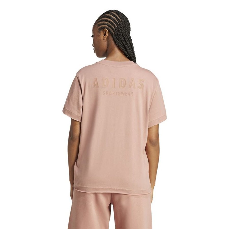 Kort�rmet T-shirt til Kvinder Adidas Pink #3