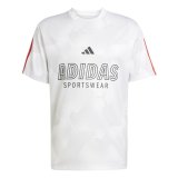 Kort�rmet T-shirt til M�nd Adidas Tiro Np Hvid #1