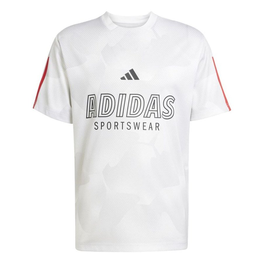 Kort�rmet T-shirt til M�nd Adidas Tiro Np Hvid #1