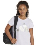 B�rne Kort�rmet T-shirt Adidas Glam Hvid #5