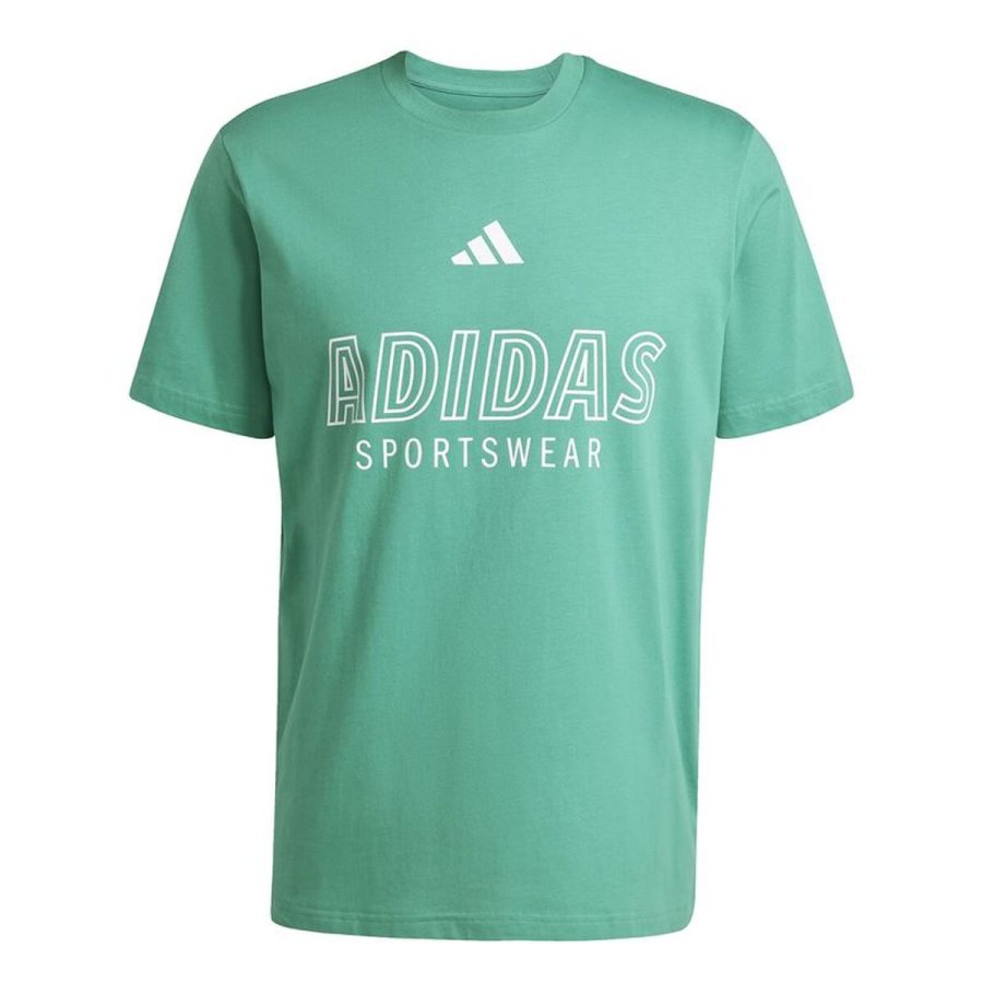 Kort�rmet T-shirt til M�nd Adidas Hot Spw Gr�n #1