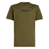 B�rne Kort�rmet T-shirt Adidas Lin 160 Sort Khaki #1