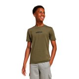 B�rne Kort�rmet T-shirt Adidas Lin 160 Sort Khaki #2