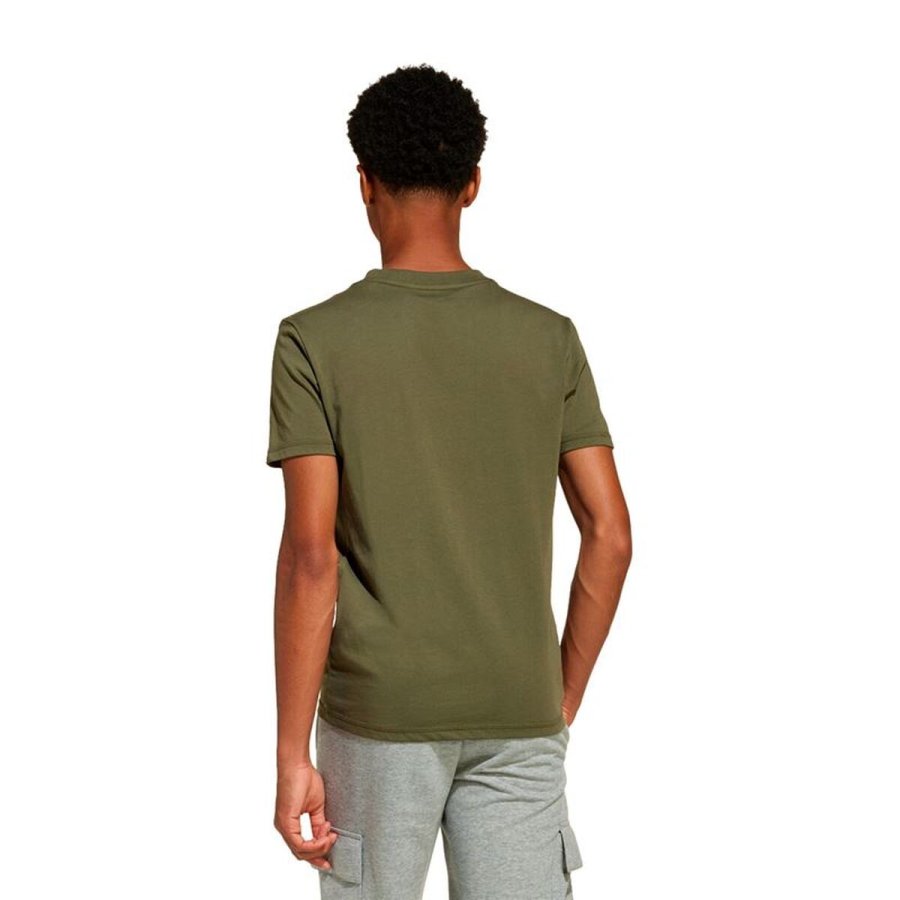 B�rne Kort�rmet T-shirt Adidas Lin 160 Sort Khaki #3