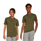 B�rne Kort�rmet T-shirt Adidas Lin 160 Sort Khaki #5