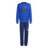 Tr�ningsdragt til b�rn Adidas Big Logo French Terry Jog Bl� #1