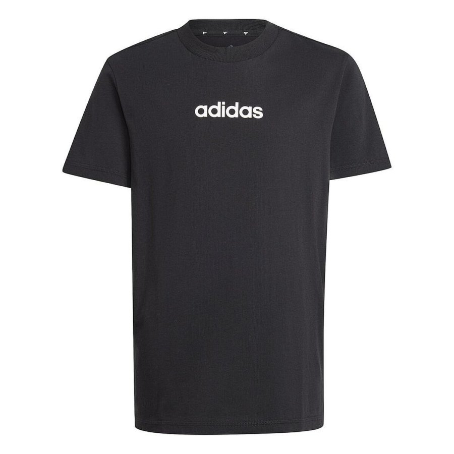 B�rne Kort�rmet T-shirt Adidas J LIN TEE 160 JC9748 Sort #1