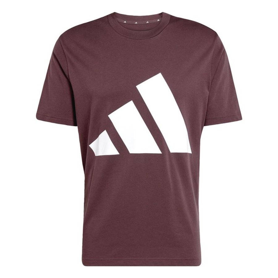 Kort�rmet T-shirt til M�nd Adidas Big Logo Sj R�dbrun #1