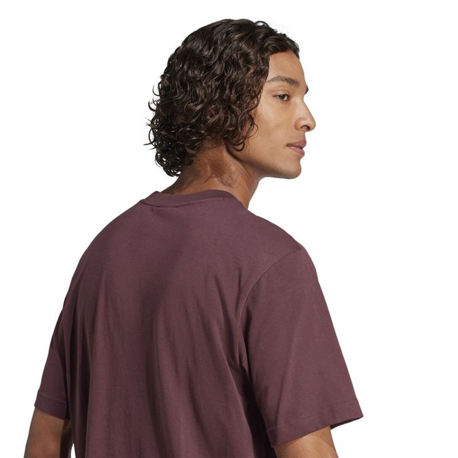 Kort�rmet T-shirt til M�nd Adidas Big Logo Sj R�dbrun #6