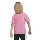 B�rne Kort�rmet T-shirt Adidas Essentials Big Logo Hvid Pink #3