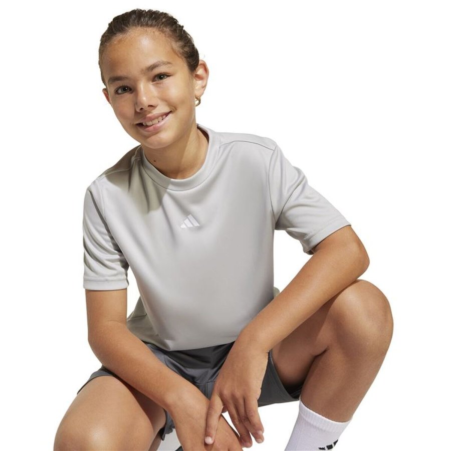 B�rne Kort�rmet T-shirt Adidas Tr-Essentials Lysegr� #5