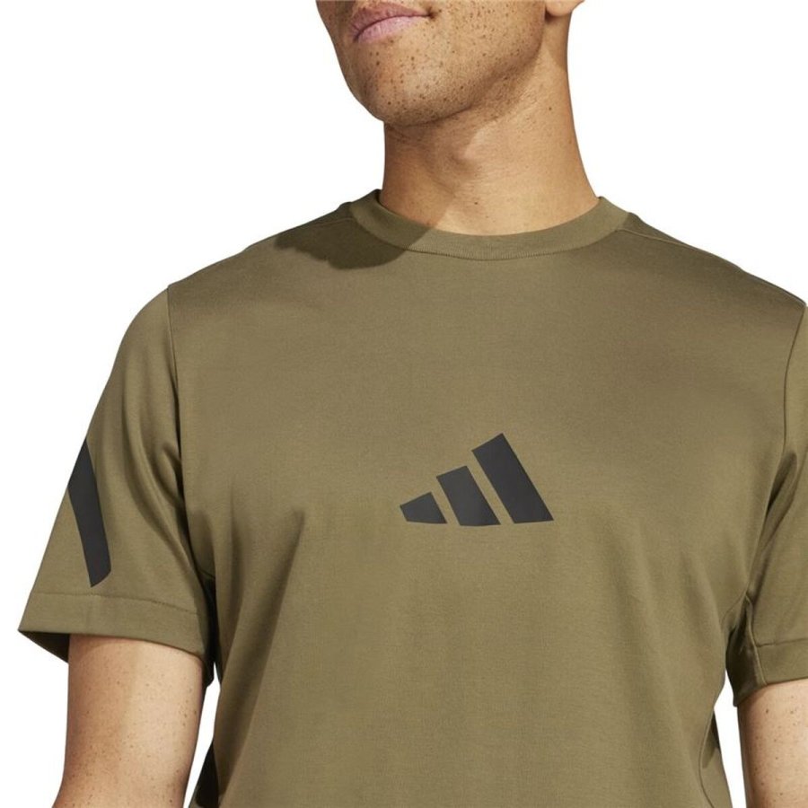Kort�rmet T-shirt til M�nd Adidas JC7921 Lys brun #4