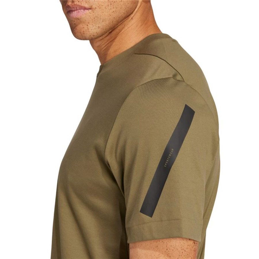 Kort�rmet T-shirt til M�nd Adidas JC7921 Lys brun #5