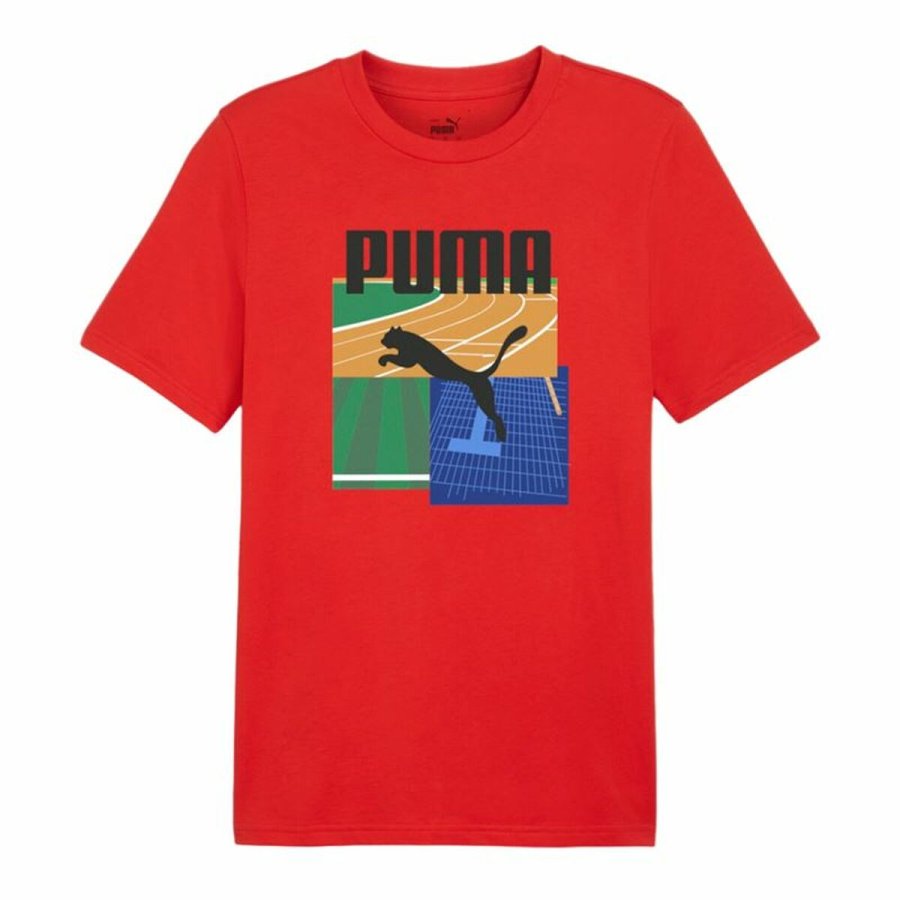 Kort�rmet Sport T-shirt Puma GRAPHICS Summer por For All Time #1