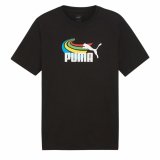 Kortrmet T-shirt til Mnd Puma  GRAPHICS Summer Sort #3