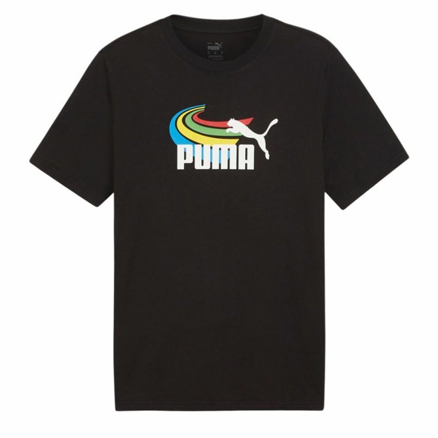 Kortrmet T-shirt til Mnd Puma  GRAPHICS Summer Sort #3