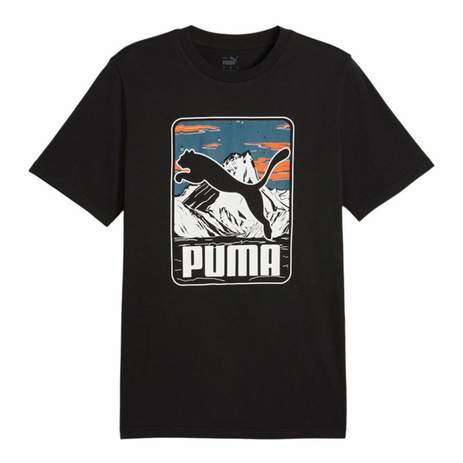 Kortrmet T-shirt til Mnd Puma GRAPHICS Mountain #1