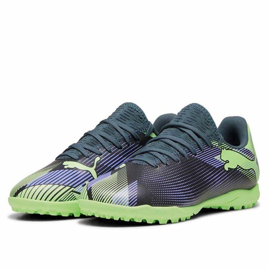 Fodboldstvler til brn Puma Future 7 Play Tt Lilla Grn #4
