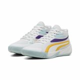 Basketballsko til voksne Puma Court Pro Hvid Gul #6
