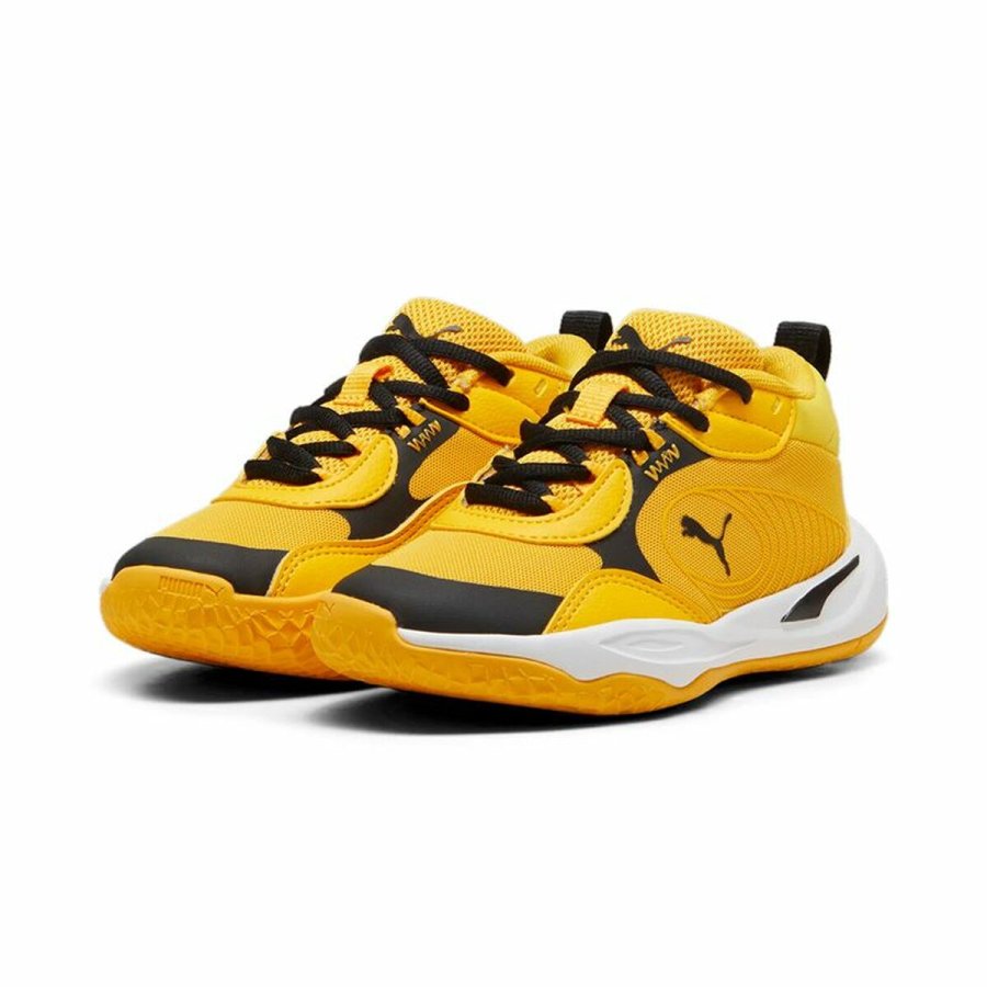 Basketballsko til voksne Puma Playmaker Pro Ps Orange #4