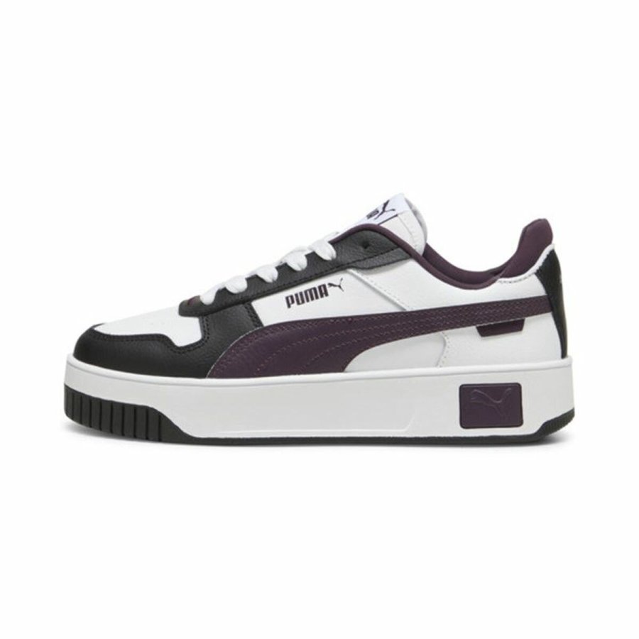 Kvinde Casual Sneakers Puma Carina Street Hvid Marinebl #1