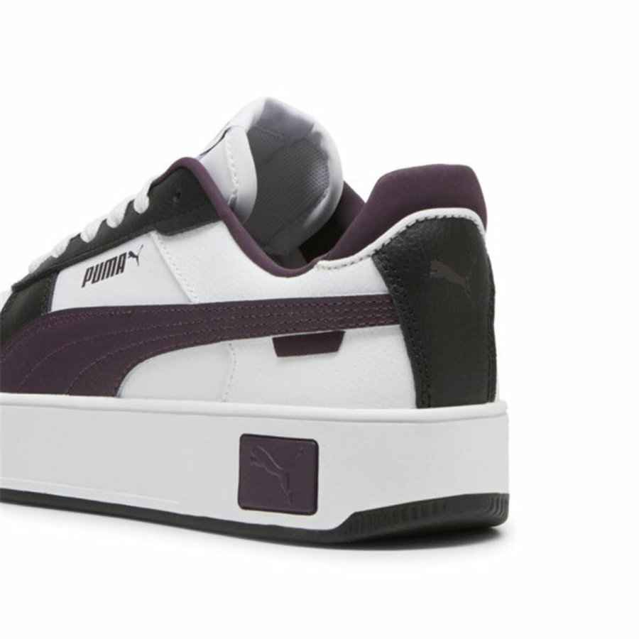 Kvinde Casual Sneakers Puma Carina Street Hvid Marinebl #5