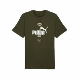 Kortrmet T-shirt til Mnd Puma Puma Power Graphic #1