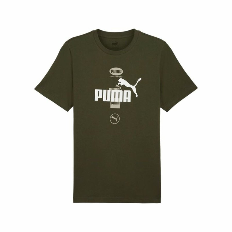 Kortrmet T-shirt til Mnd Puma Puma Power Graphic #1
