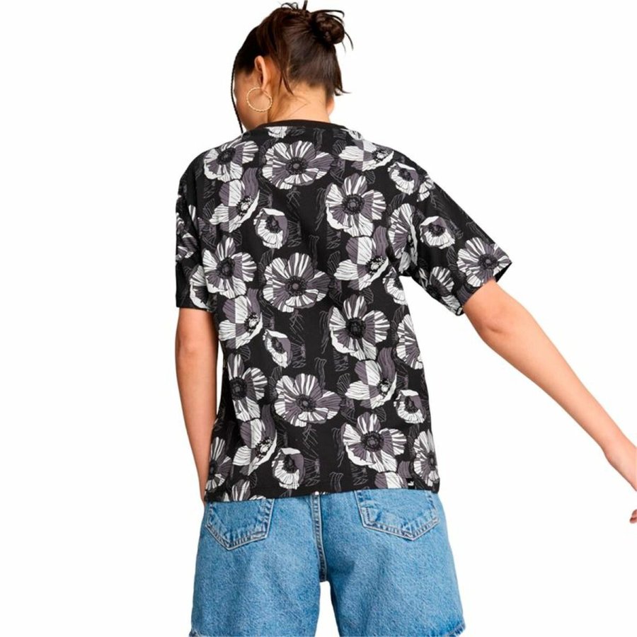 Kortrmet T-shirt til Kvinder Puma Essentials + Class Act Aop #2