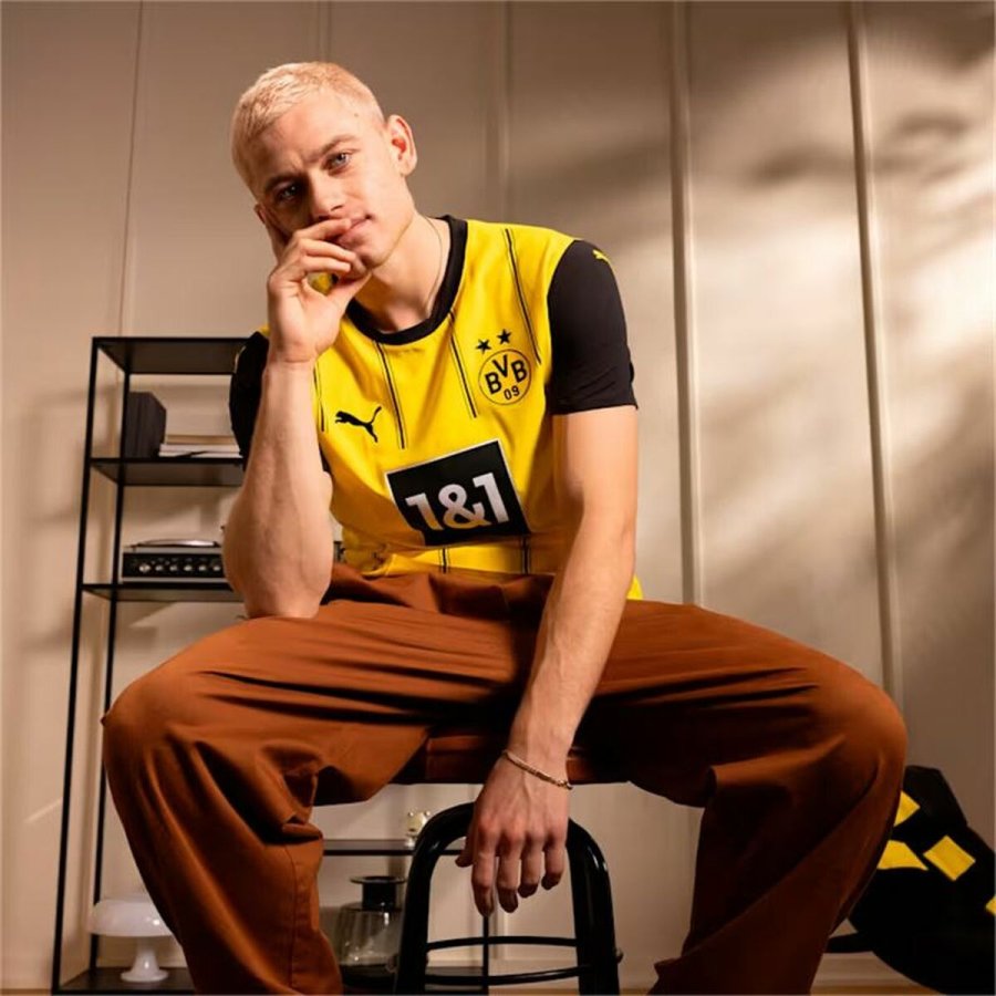 Kortrmet fodboldtrje til mnd Puma Borussia #7
