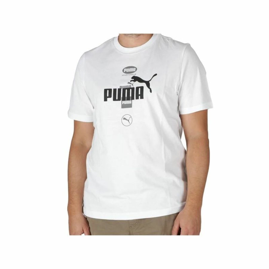 Kortrmet T-shirt til Mnd Puma Puma Power Graphic #1