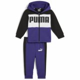 Trningsdragt til brn Puma Minicats Colorblock Jogger Lilla #1