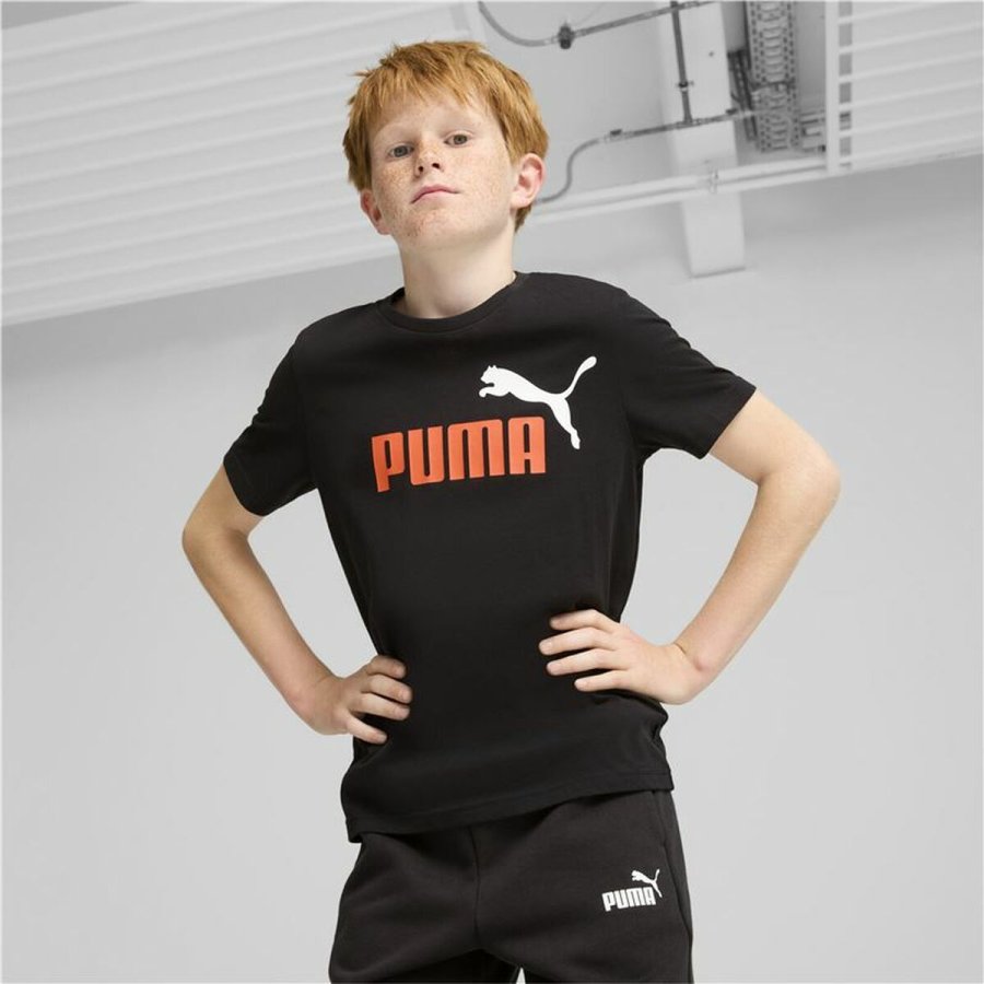 Brne Kortrmet T-shirt Puma Essentials+ 2 Col Logo #5
