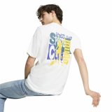 Kortrmet T-shirt til Mnd Puma Graphics Puma Sports Club Hvid #4