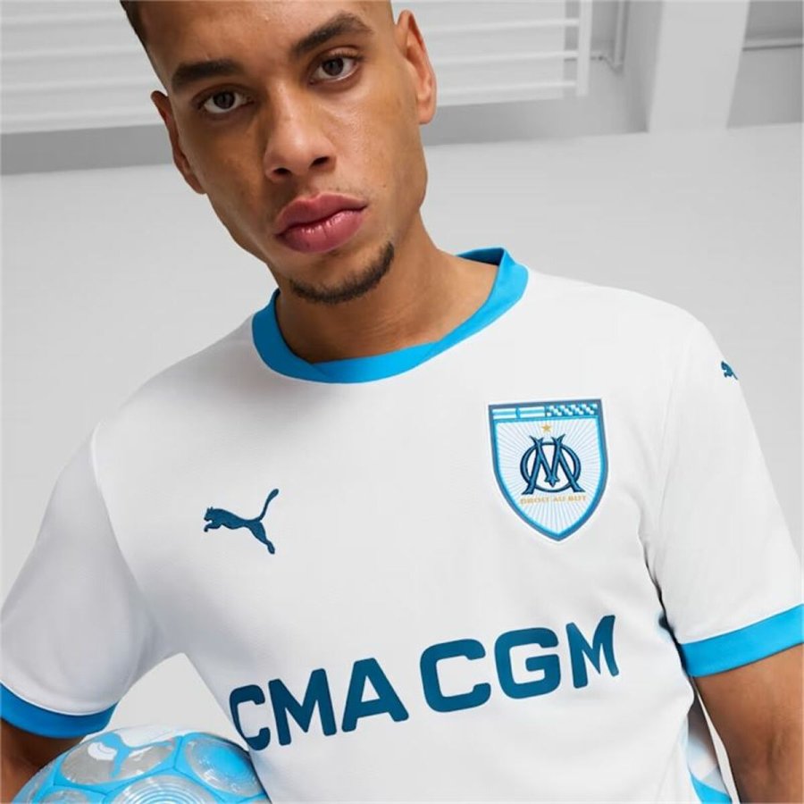 Kortrmet fodboldtrje til mnd Puma Olympique de Marseille Home 24/25 #6