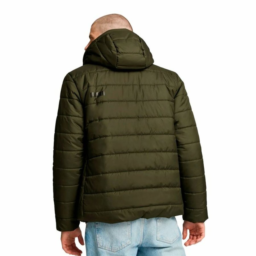 Sport Jakke til Mnd Puma Essentials Hooded Padded Mrk grn #4