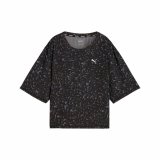 Kortrmet T-shirt til Kvinder Puma Sort #1