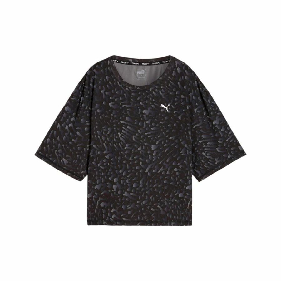 Kortrmet T-shirt til Kvinder Puma Sort #1