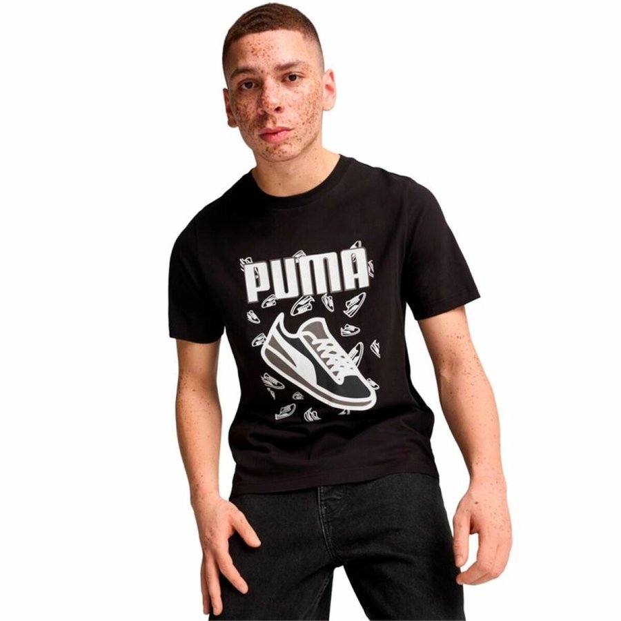 Kortrmet T-shirt til Mnd Puma Graphics Sneaker #1
