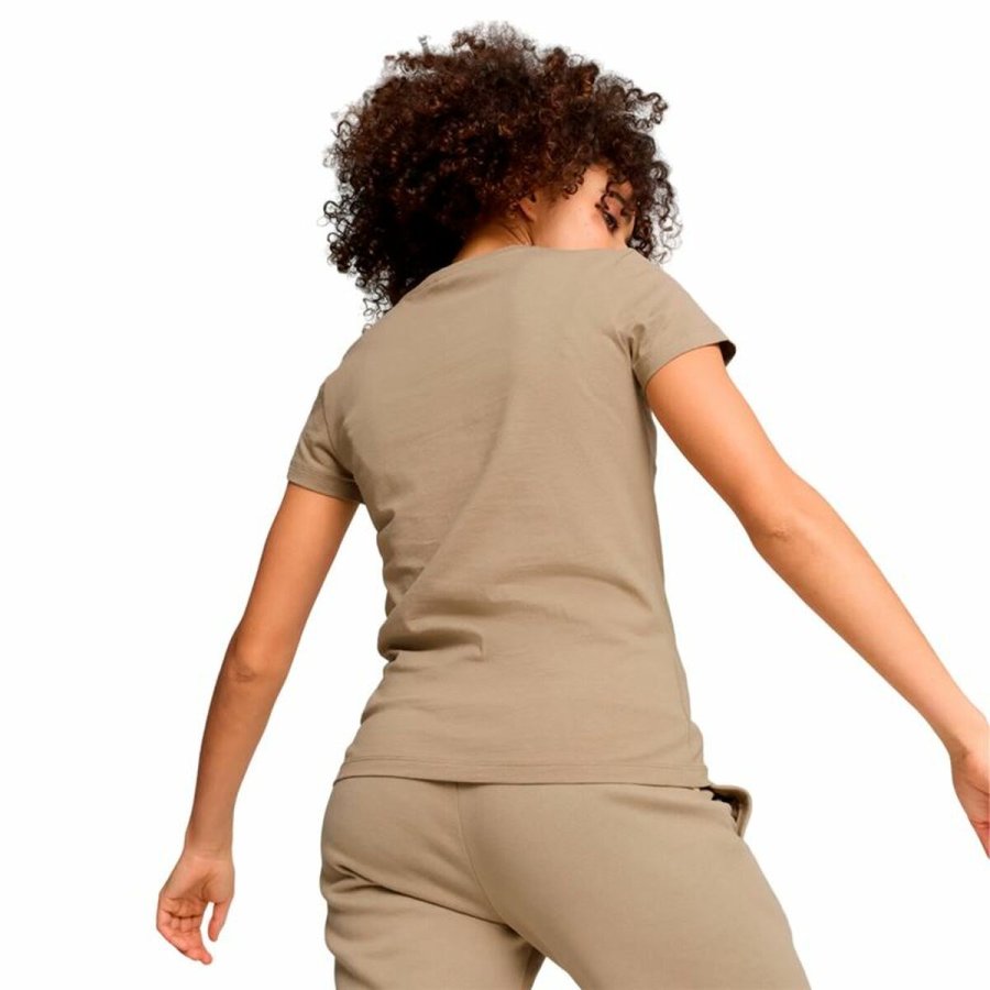 Kortrmet T-shirt til Kvinder Puma Better Essentials Beige #4