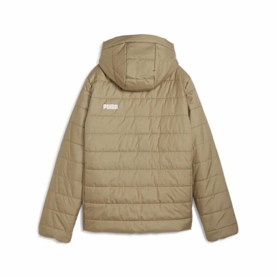 Sportsjakke til damer Puma Ess Hooded Padded Jacket Beige #2