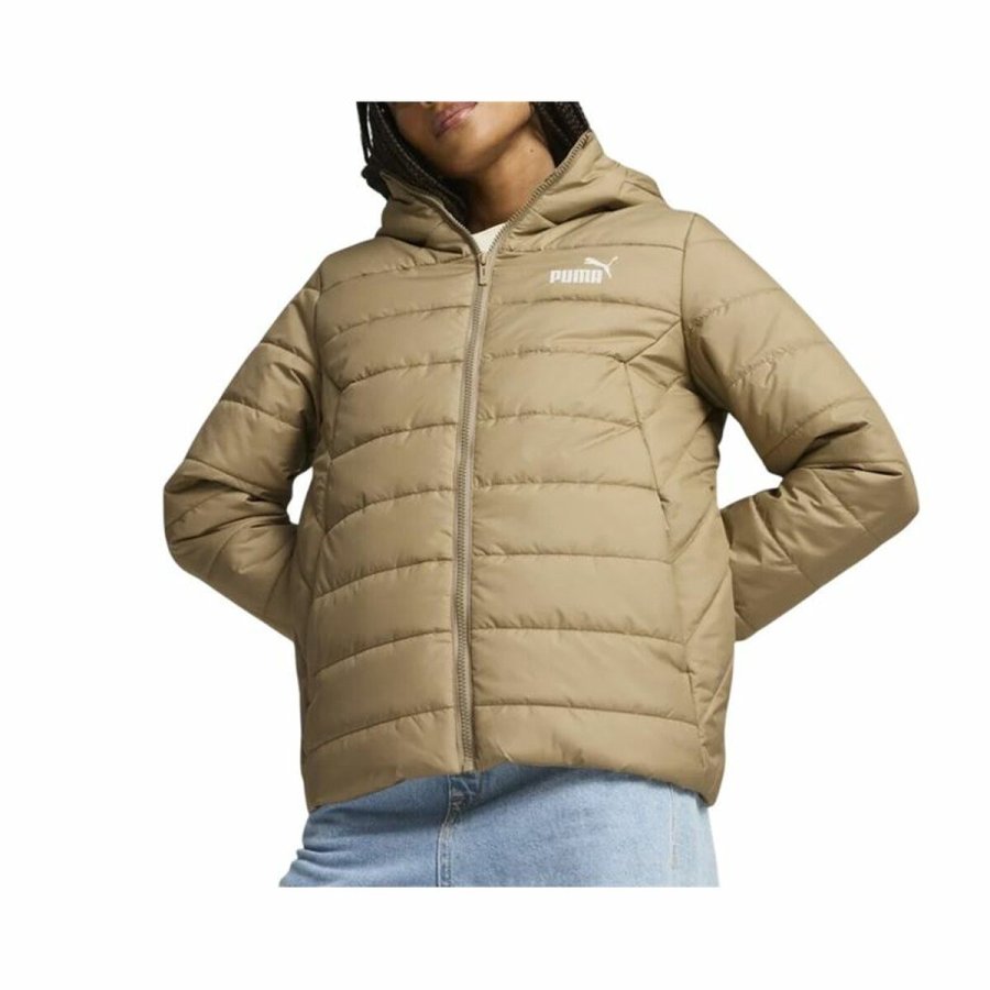 Sportsjakke til damer Puma Ess Hooded Padded Jacket Beige #3