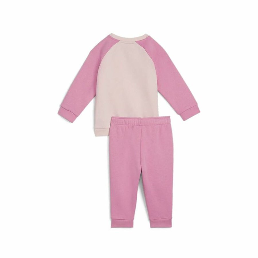 Trningsdragt til brn Puma Minicats Ess Raglan Jogger Fl Pink #2